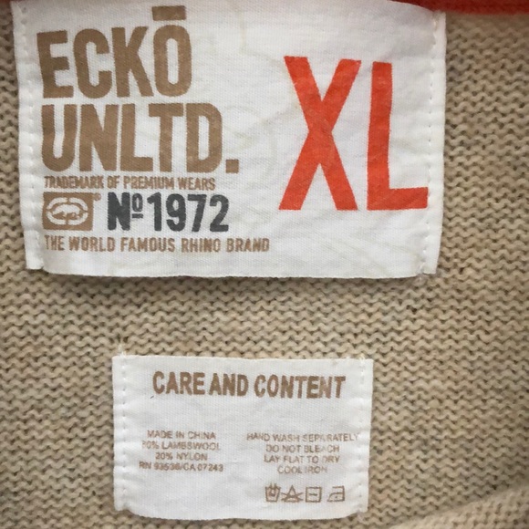 Vintage Y2K Ecko Unlimited Sweater NEW - Picture 3 of 5